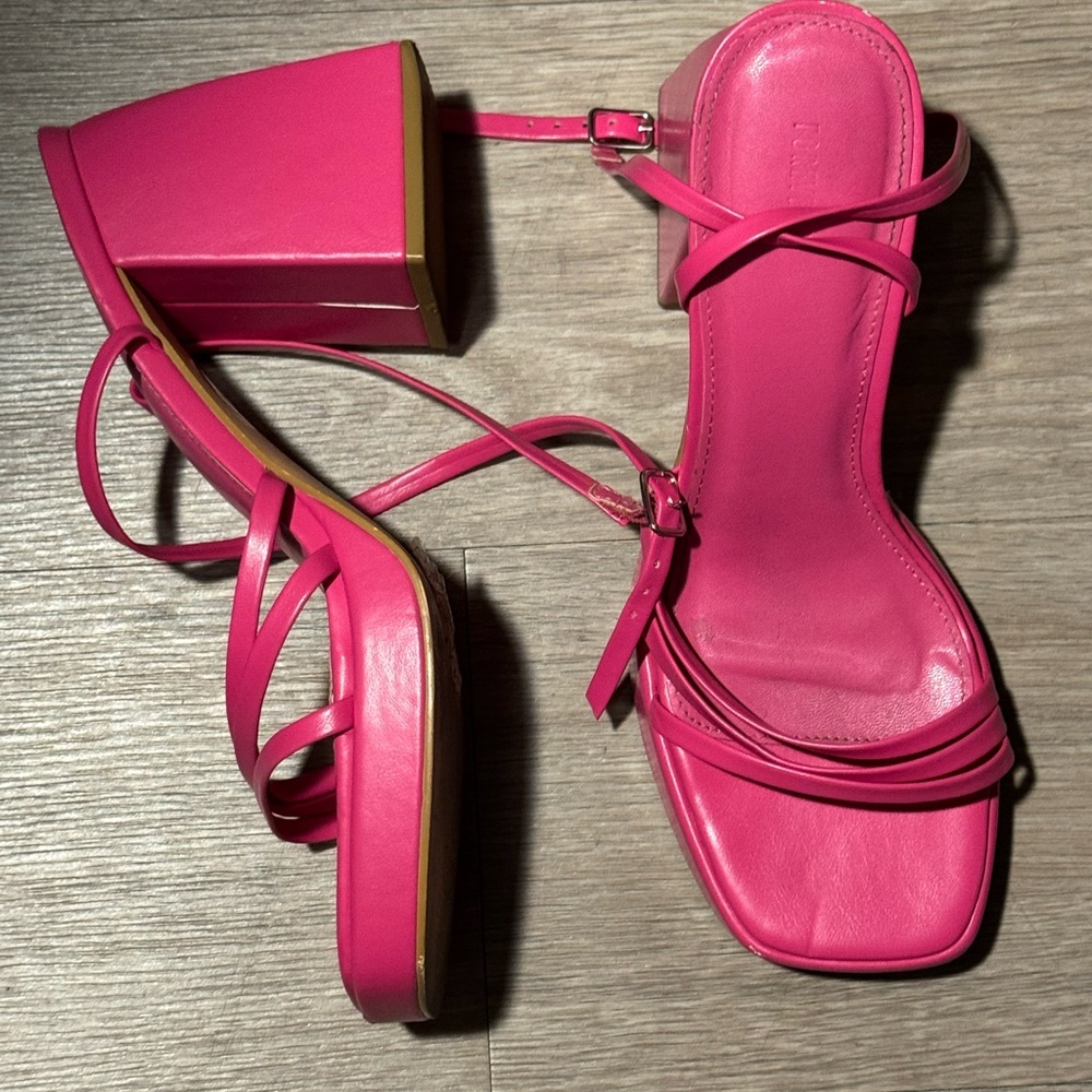 Pink Wedge Heels